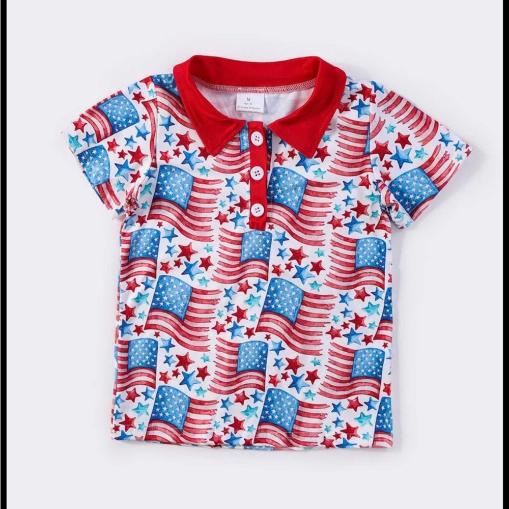 🇺🇸 Patriotic Kids Polo Shirt